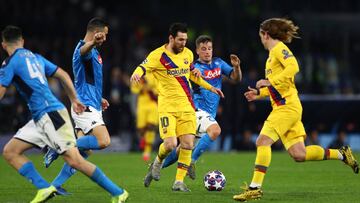 Resumen y goles del Nápoles vs. Barcelona de la Champions
