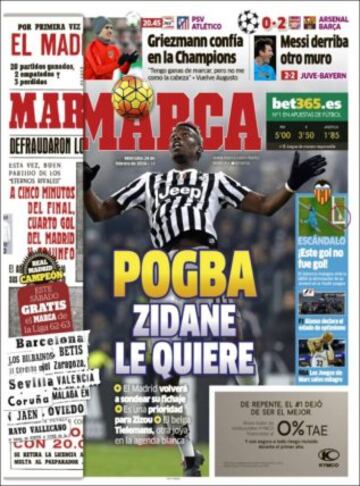 Portadas de la prensa mundial