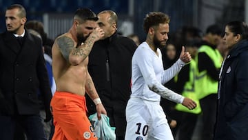 'PSG star Neymar provokes opponents and cries when kicked'