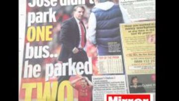 'Daily Mirror': "Mourinho no aparcó un autobús… aparcó dos"