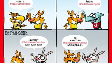 El cartón de Jotaeme, una manera divertida de ver el fútbol.