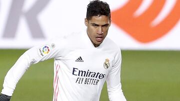 Raphael Varane, en un partido de LaLiga Santander con el Real Madrid.