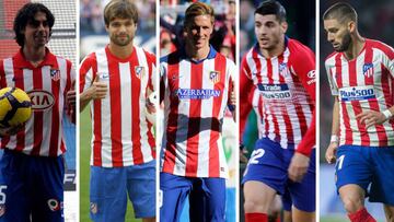 Tiago, Diego, Fernando Torres, Morata y Carrasco.