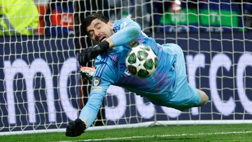 Courtois, con el Real Madrid.