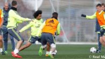 Marcelo se entrenó con el grupo: aprieta para estar en Roma.