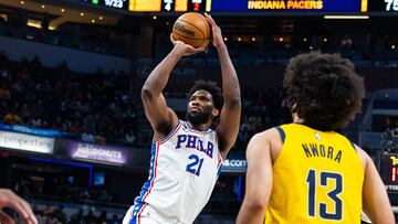 Los Sixers consiguen su octava victoria consecutiva y Embiid, ya primero en la carrera por el MVP, conquista Indiana. ¿Será, por fin, el año de los Sixers?