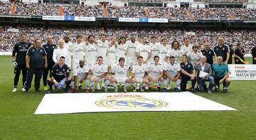 Las leyendas del Madrid y el Chelsea en el Bernabéu