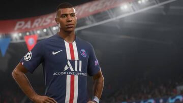 Así lucía Mbappé en FIFA 21 para PS4 y Xbox One.