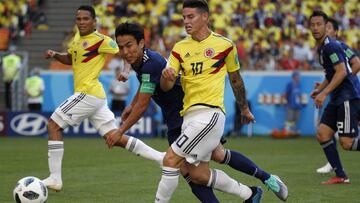 James Rodr&iacute;guez con la Selecci&oacute;n Colombia