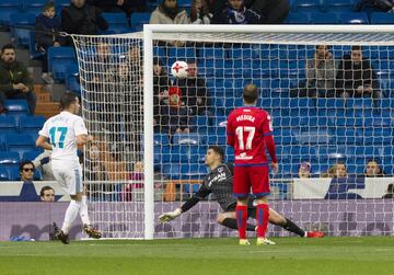 1-0. Lucas Vázquez marcó el primer gol.