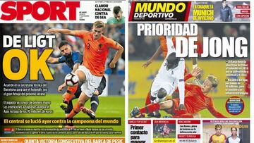De Ligt-De Jong, de moda en la prensa de Barcelona