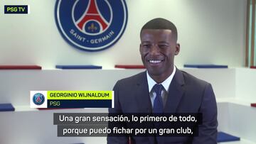 Wijnaldum: "Es una gran sensación fichar por el PSG"