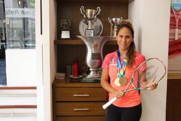 Samantha Terán, multimedallista en squash para México. En Barranquilla 2018 conquistó dos medallas, una de oro y una plata.