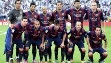 Xavi jugó en el once inicial.