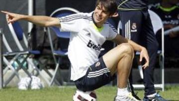 <b>AL GIMNASIO. </b>Kaká no se ejercitó con el resto de sus compañeros en la Universidad de UCLA.