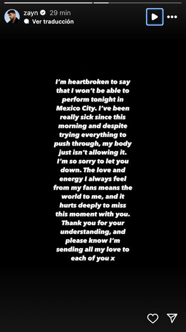 Los motivos de la sorpresiva cancelación del último concierto de Zayn Malik en México