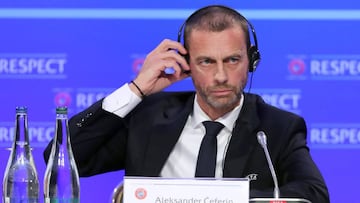 El presidente de la UEFA, Aleksander Ceferin.