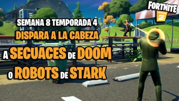 Desaf&iacute;o de Fortnite: &iquest;d&oacute;nde est&aacute;n los secuaces de Doom y los robots de Stark para dispararles a la cabeza?