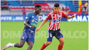 Partido de Liga BetPlay entre Junior y Pereira.