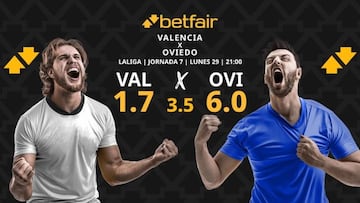 Valencia CF vs. Real Oviedo: horario, dónde ver, pronósticos y clasificación