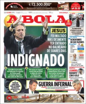 Portadas de la prensa mundial