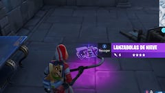Así es el lanzabolas de nieve de Fortnite