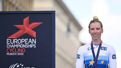 Lorena Wiebes, nueva campeona de Europa de ciclismo en ruta.
