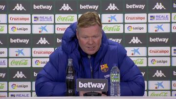 Rueda de prensa de Koeman tras el Betis 2 - Barcelona 3