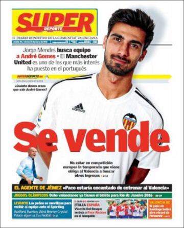 Portadas de la prensa mundial