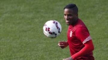 Farf&aacute;n entrena con el grupo en Temuco. 