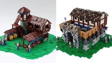 Edificios de Age of Empires II recreados en LEGO