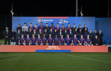 Equipo del FC Barcelona juvenil A masculino.