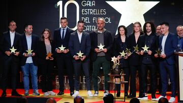 Premiados en la D¨¦cima Gala del Deporte Catal¨¢n.