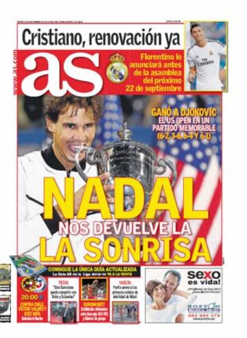 Las portadas de AS de septiembre