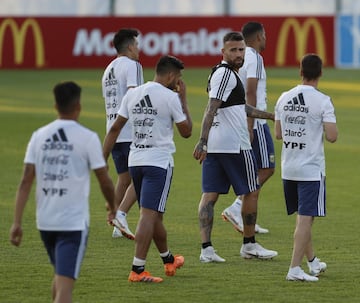 Entrenamiento de Argentina pensando en Croacia