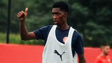 Yaser Asprilla, jugador colombiano de Girona