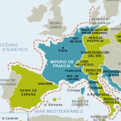 El mapa de la conquista de Napoleón: todos los territorios que ocupó ‘El Pequeño Corso’