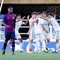 El Madrid golpea primero en el Clásico juvenil contra el Barça
