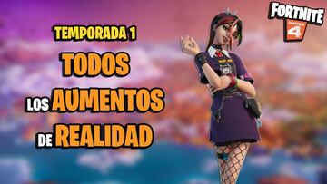 Aumentos de Realidad de Fortnite Cap&iacute;tulo 4 - Temporada 1: lista completa y cu&aacute;les son los mejores