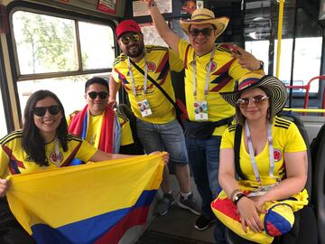 Los hinchas colombianos se toman Saransk. Más de 25 millones estarán en el debut de Colombia ante Japón
