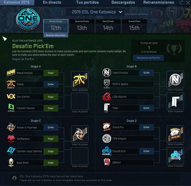 Estos son los grupos de la ESL One Katowice de CS:GO