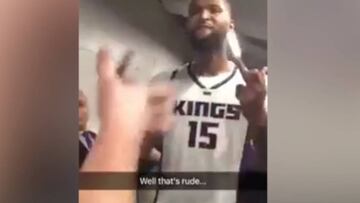 Cousins, en la cara de un fan: ¡"Que le j**** a los Warriors!"