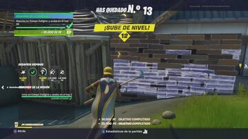 Quedamos en 13er lugar tras haber aterrizado en Campo Calígine
