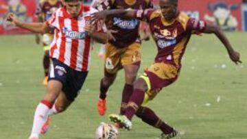 Junior y Tolima se enfrentan por la Copa Sudamericana.