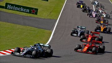 Resumen carrera F1 en Japón: Bottas deja sin premio a Ferrari