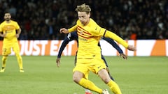 Which Barcelona players are a yellow card away from a Champions League semi-final suspension?