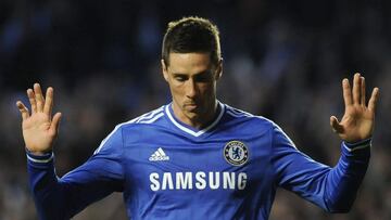 El gesto de Torres tras el gol.