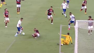 Primer gol del Indio Ramírez en el Brasileirao