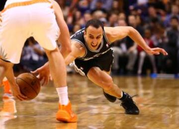 Ginobili en el San Antonio Spurs - Phoenix Suns.