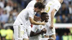 Vinicius celebr&oacute; as&iacute; el 1-0.